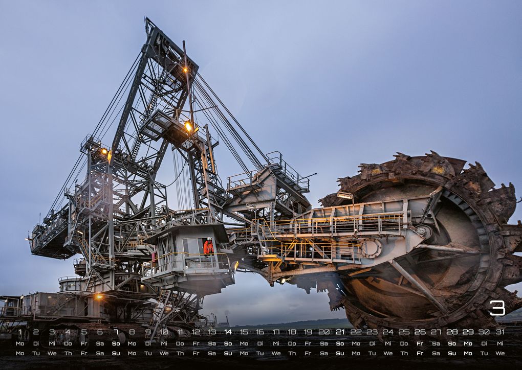 Weitere Ansicht: Baumaschinen - gigantische Bauhelfer - 2027 - Kalender DIN A3