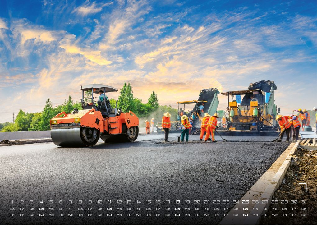 Weitere Ansicht: Baumaschinen - gigantische Bauhelfer - 2027 - Kalender DIN A3
