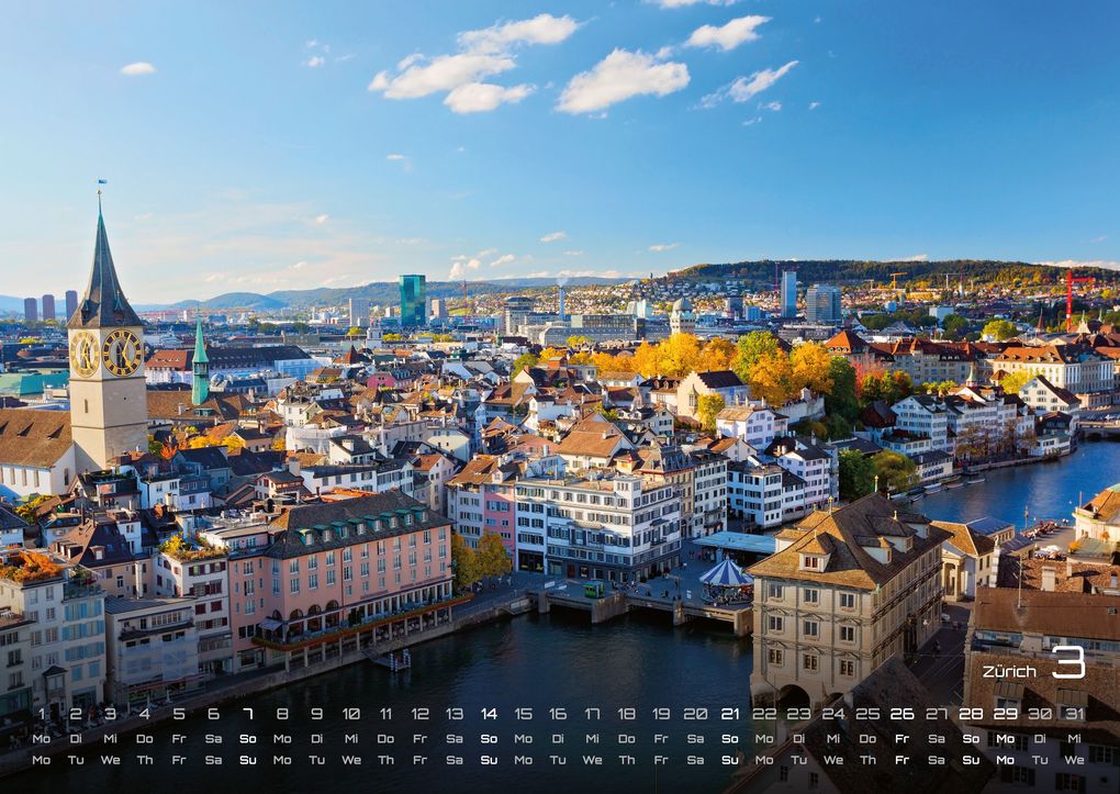 Weitere Ansicht: Schweiz - 2027 - Kalender DIN A2