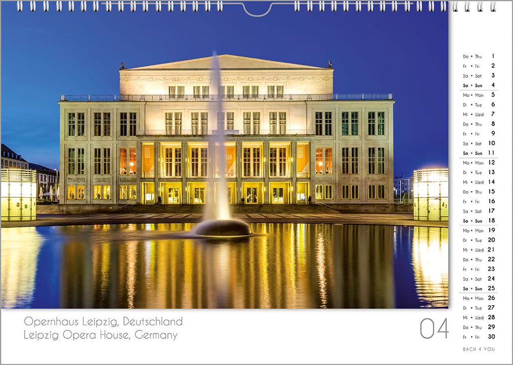 Weitere Ansicht: Opernhäuser, ein Musik-Kalender 2027, DIN A3 | Peter Bach jr.