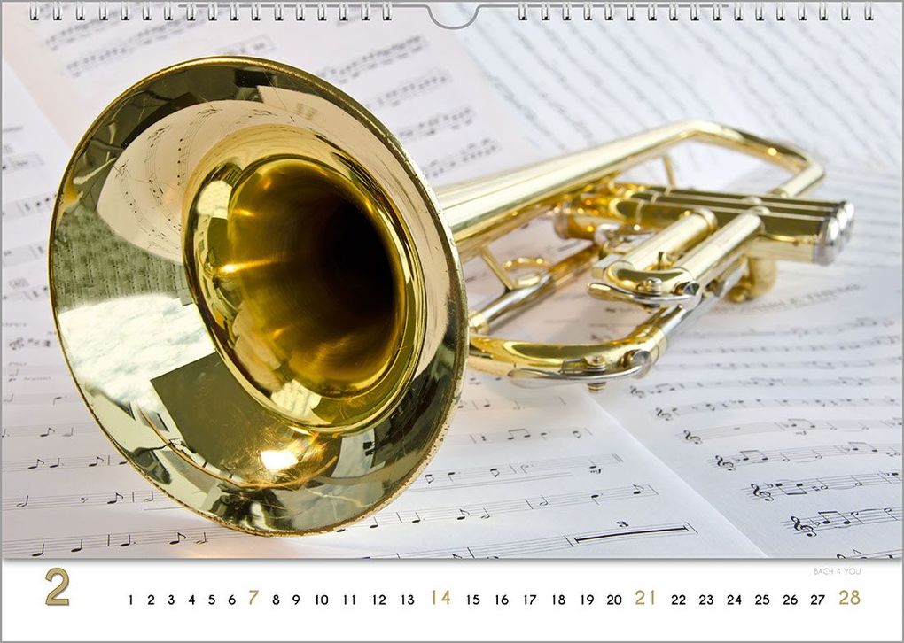 Weitere Ansicht: Blech-Instrumente - Musik-Kalender 2027, DIN A4 | Peter Bach jr.