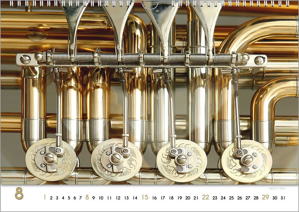 Weitere Ansicht: Blech-Instrumente - Musik-Kalender 2027, DIN A4 | Peter Bach jr.