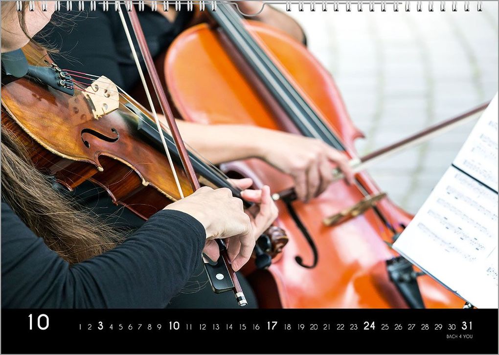 Weitere Ansicht: Der Kalender für Klassik-Musik-Freunde, ein Musik-Kalender, 2027, DIN A4 | Peter Bach jr.