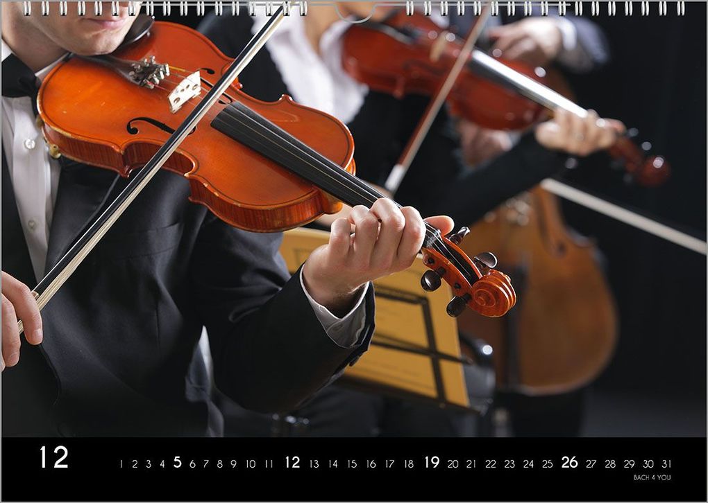 Weitere Ansicht: Der Kalender für Klassik-Musik-Freunde, ein Musik-Kalender, 2027, DIN A4 | Peter Bach jr.