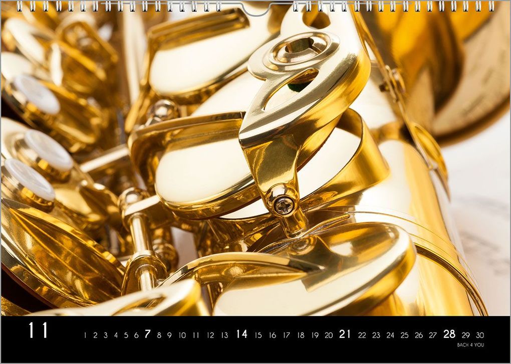 Weitere Ansicht: Musikinstrumente, ein Musik-Kalender 2027, DIN A3 | Peter Bach jr.