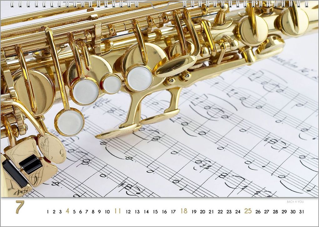 Weitere Ansicht: Blech-Instrumente - Musik-Kalender 2027, DIN A3 | Peter Bach jr.
