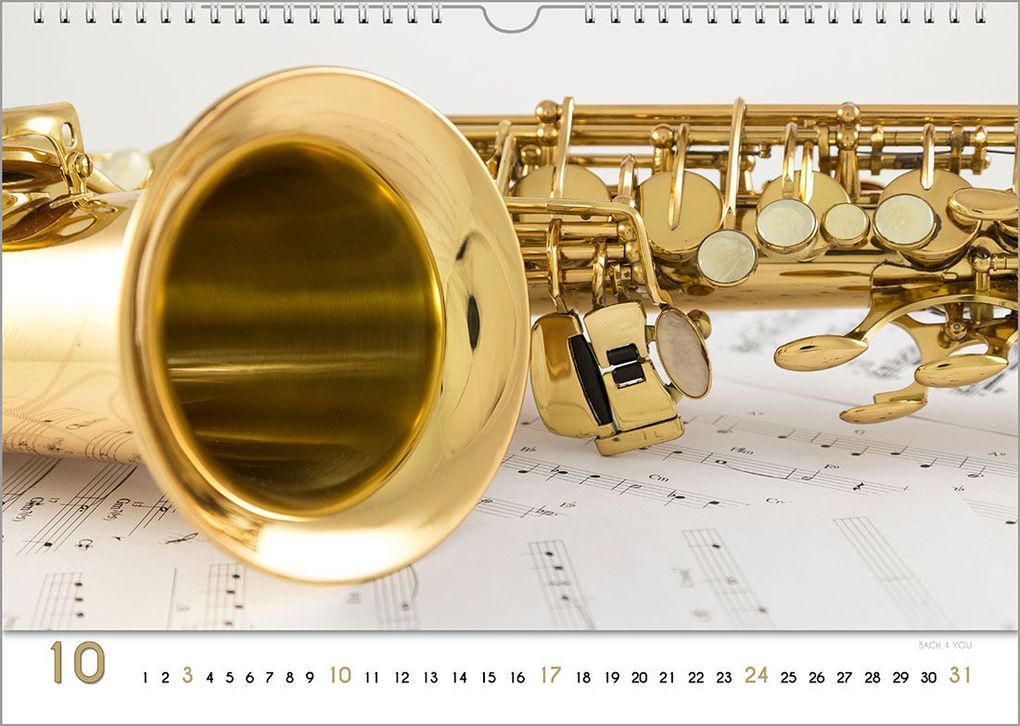 Weitere Ansicht: Blech-Instrumente - Musik-Kalender 2027, DIN A3 | Peter Bach jr.