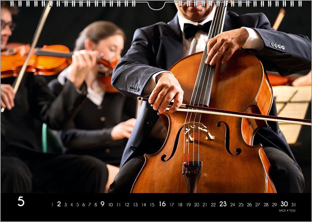 Weitere Ansicht: Der Kalender für Klassik-Musik-Freunde, ein Musik-Kalender, 2027, DIN A3 | Peter Bach jr.