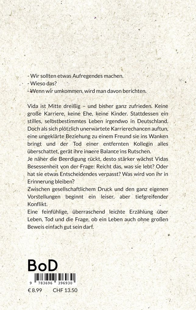 Weitere Ansicht: Vida. Eine kurze Geschichte vom Leben | Christine Eickenboom