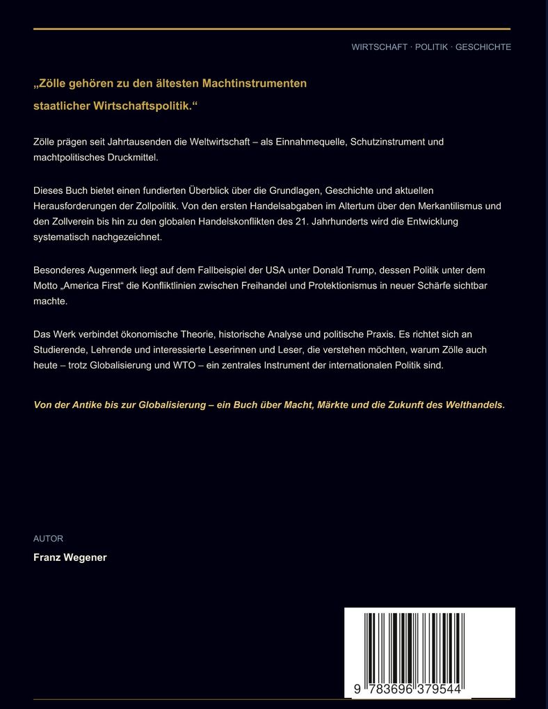 Weitere Ansicht: Machtinstrument Zoll | Franz Wegener