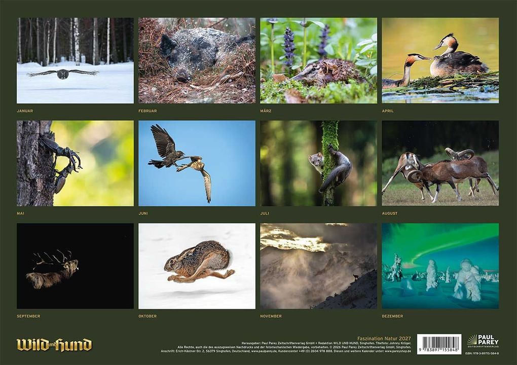 Weitere Ansicht: WUH EDITION: FASZINATION NATUR KALENDER 2027