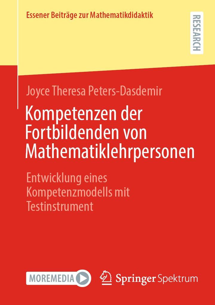 Produktbild: Kompetenzen der Fortbildenden von Mathematiklehrpersonen | Joyce Theresa Peters-Dasdemir