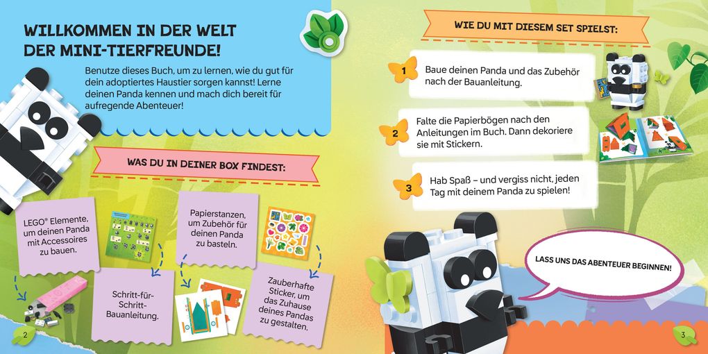 Weitere Ansicht: LEGO® Books - Mini-Tierfreunde - Panda
