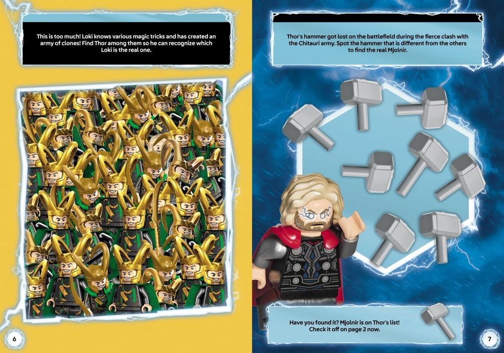 Weitere Ansicht: LEGO® MARVEL - Thors heldenhafte Abenteuer - Mein Wimmel-Stickerspaß
