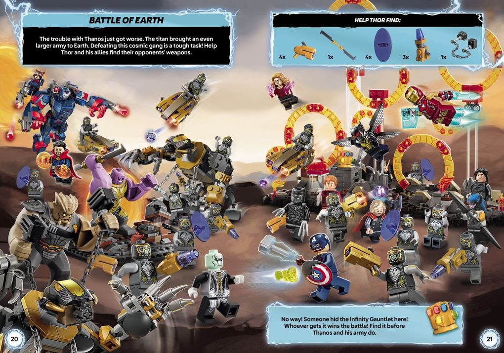 Weitere Ansicht: LEGO® MARVEL - Thors heldenhafte Abenteuer - Mein Wimmel-Stickerspaß