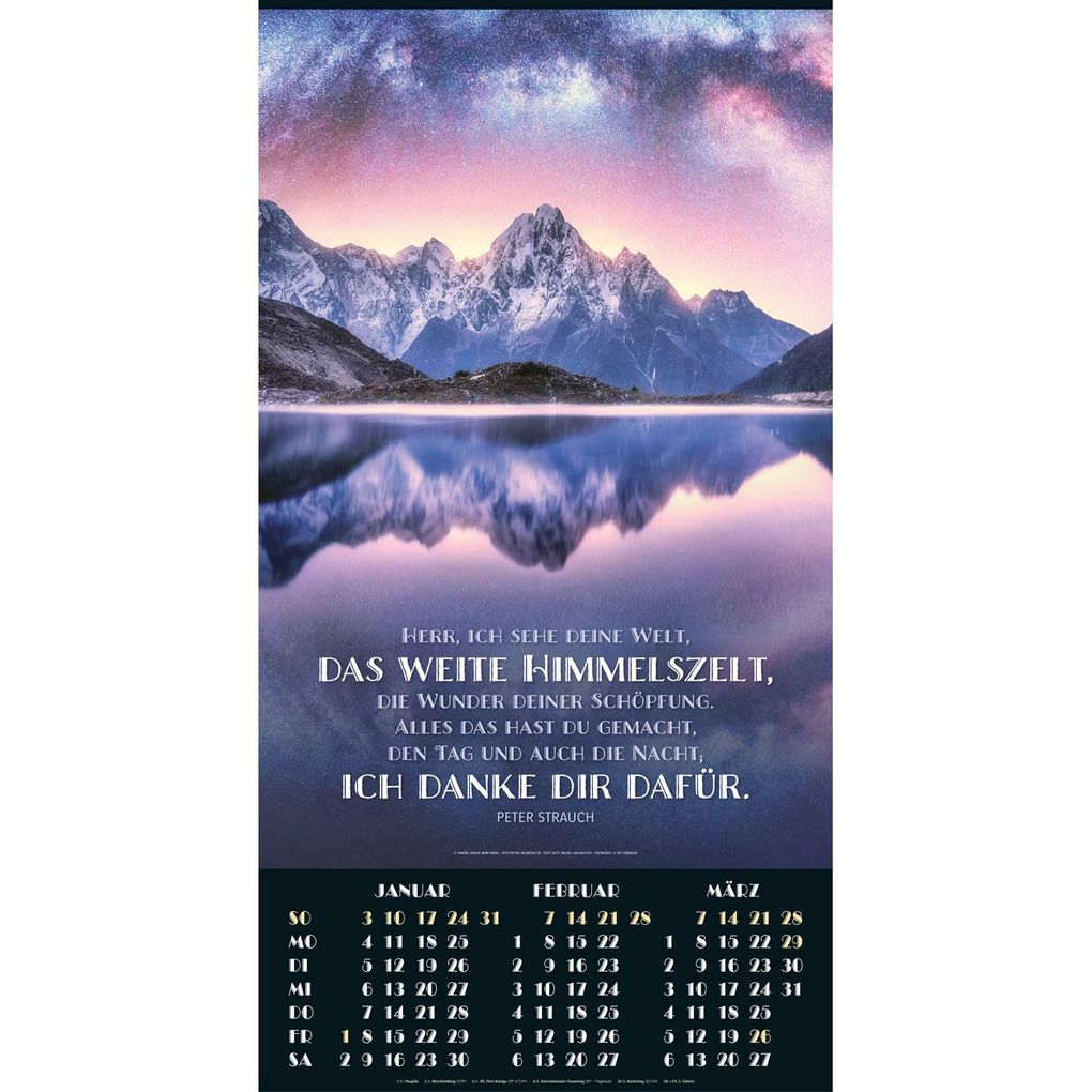 Weitere Ansicht: Foto-Poster-Kalender 2027 - gerollt