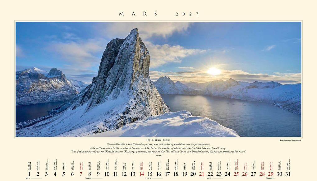Weitere Ansicht: Panorama Norwegen 2027 Wandkalender