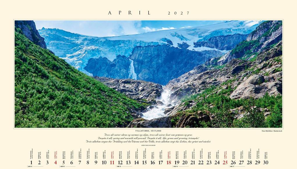 Weitere Ansicht: Panorama Norwegen 2027 Wandkalender