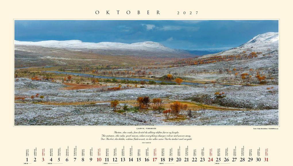 Weitere Ansicht: Panorama Norwegen 2027 Wandkalender