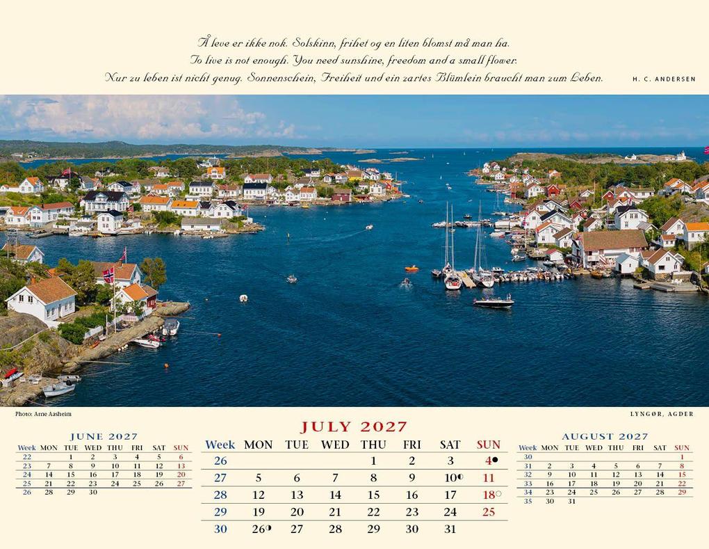 Weitere Ansicht: Panorama Norwegen 2027 Tischkalender