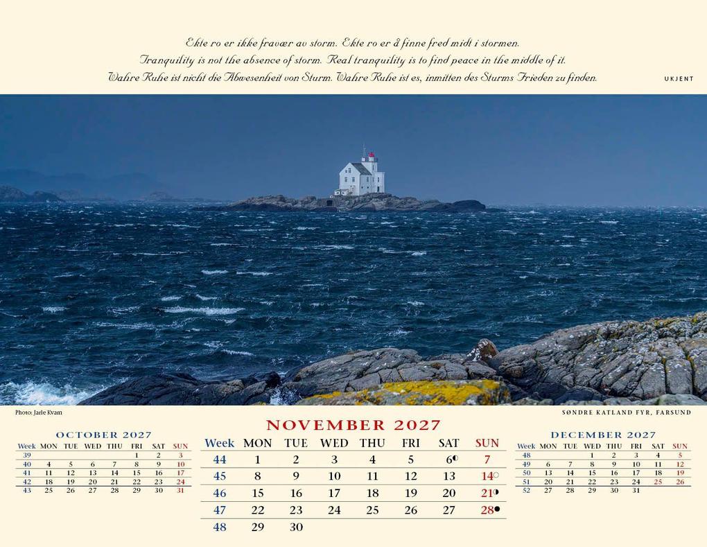 Weitere Ansicht: Panorama Norwegen 2027 Tischkalender