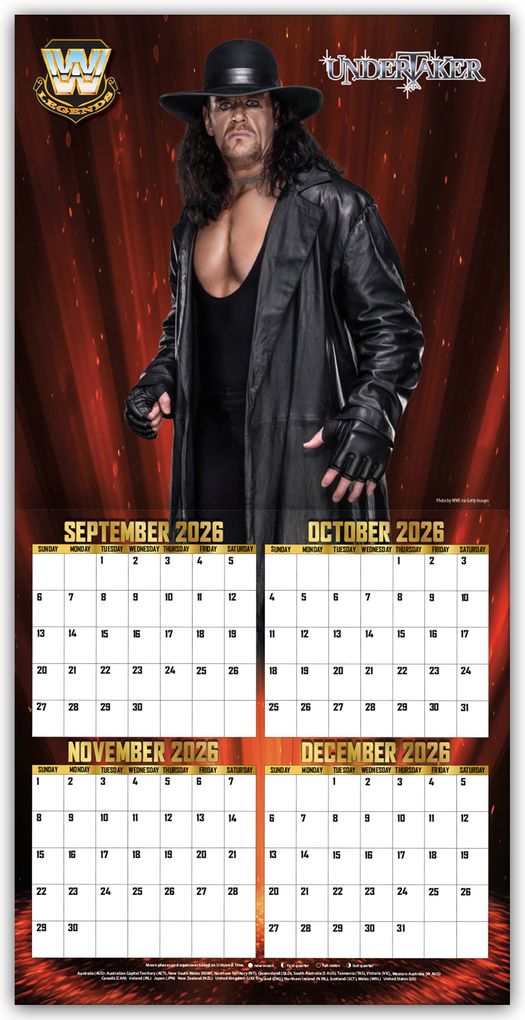 Weitere Ansicht: WWE Legends - WWE Legenden 2027 - Wandkalender