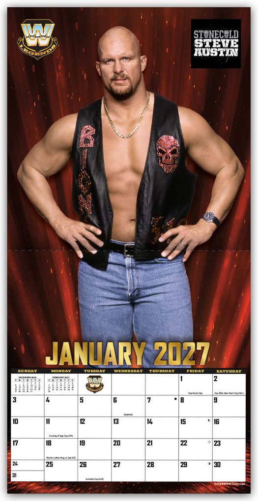 Weitere Ansicht: WWE Legends - WWE Legenden 2027 - Wandkalender