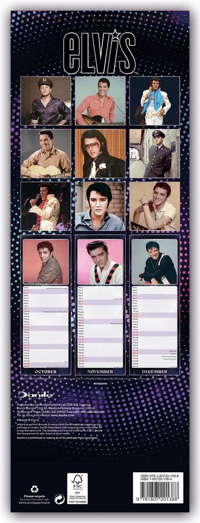 Weitere Ansicht: Elvis 2027 - Slimline-Kalender | Danilo