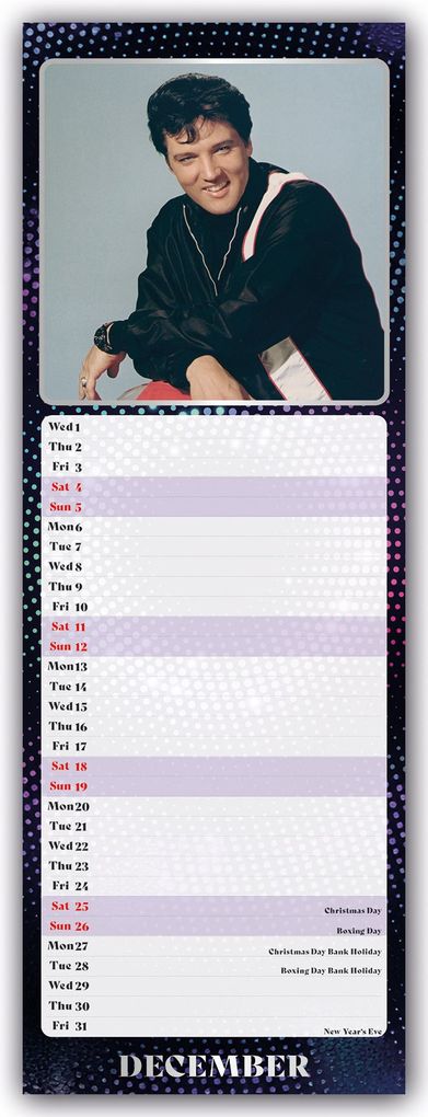Weitere Ansicht: Elvis 2027 - Slimline-Kalender | Danilo