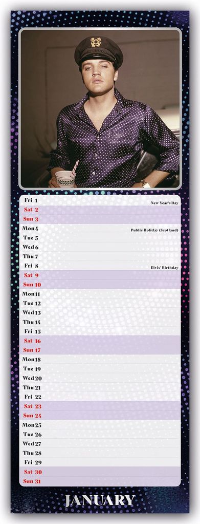 Weitere Ansicht: Elvis 2027 - Slimline-Kalender | Danilo