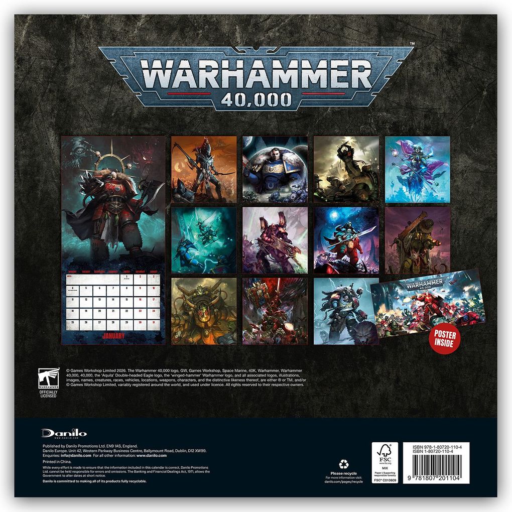Weitere Ansicht: Warhammer 2027 - Wandkalender | Danilo Promotion Ltd