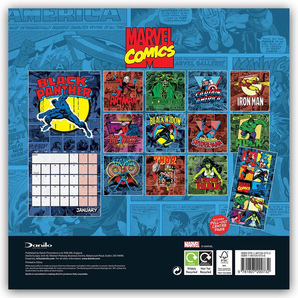 Weitere Ansicht: Marvel Comics - Offizieller Kalender 2027 | Danilo Promotion Ltd