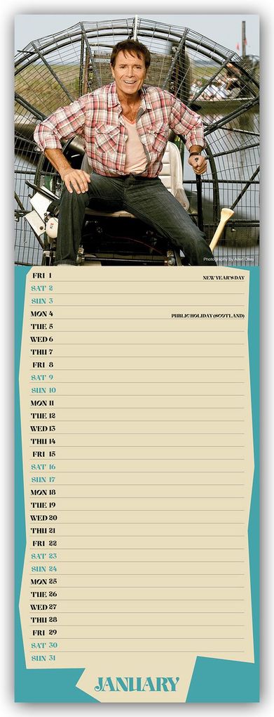 Weitere Ansicht: Cliff Richard 2027 - Slimline-Kalender