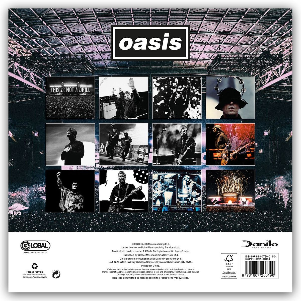 Weitere Ansicht: Oasis - Offizieller Kalender 2027