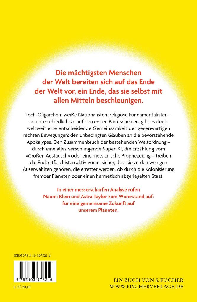 Weitere Ansicht: Endzeitfaschismus | Naomi Klein, Astra Taylor