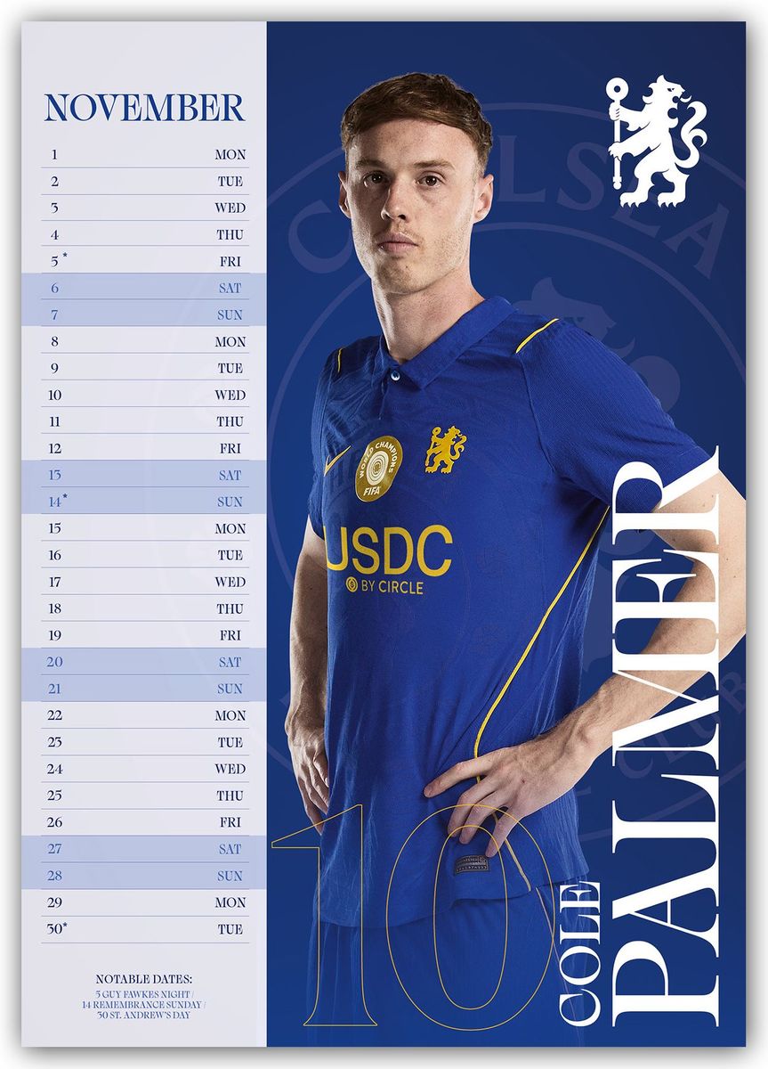 Weitere Ansicht: Chelsea FC 2027 - A3-Posterkalender | Danilo