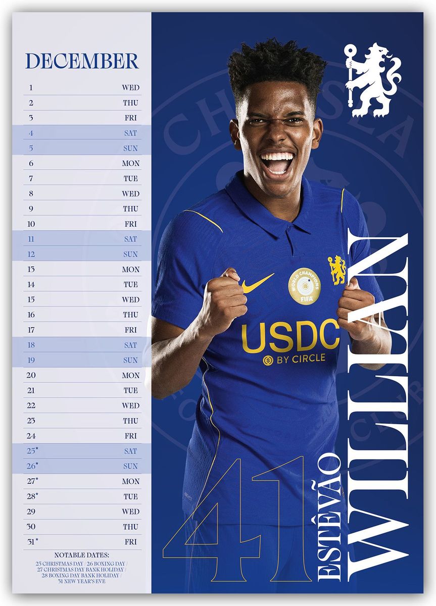 Weitere Ansicht: Chelsea FC 2027 - A3-Posterkalender | Danilo