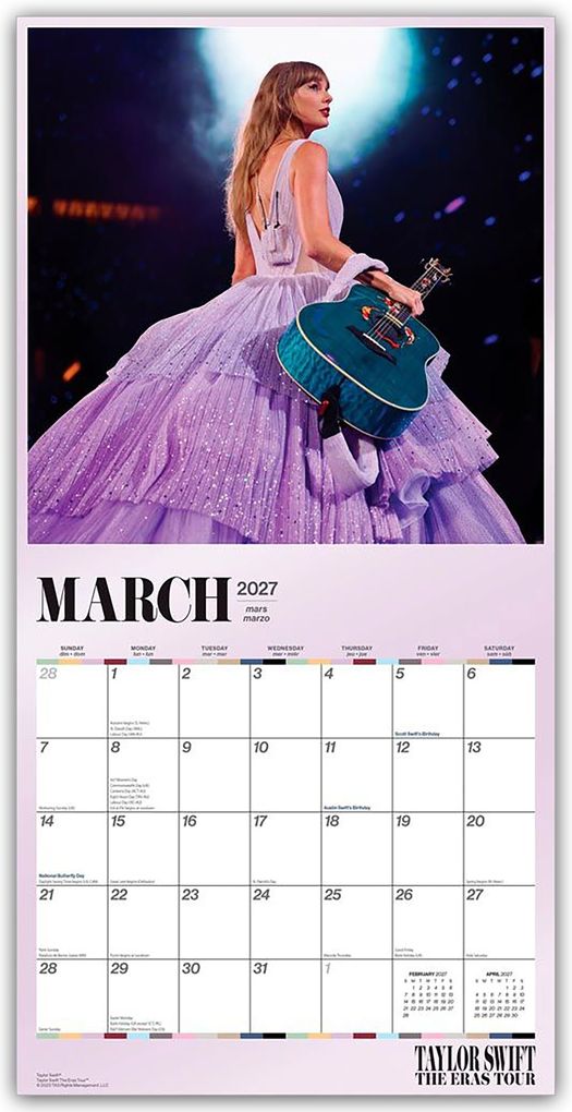 Weitere Ansicht: Taylor Swift 2027 - Offizieller Wandkalender
