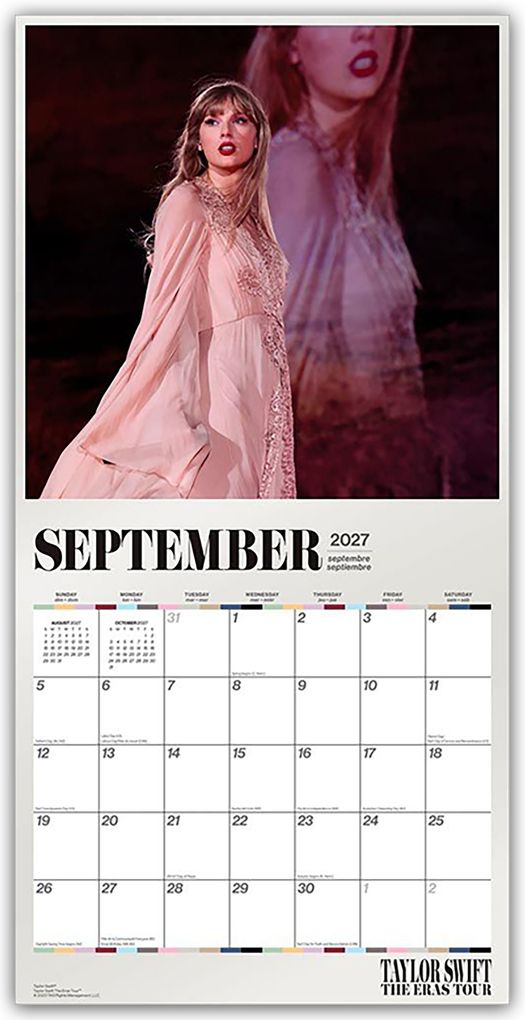 Weitere Ansicht: Taylor Swift 2027 - Offizieller Wandkalender