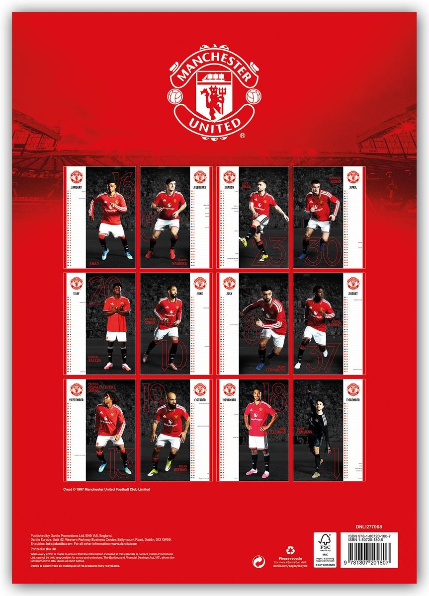 Weitere Ansicht: Manchester United FC 2027 - A3-Posterkalender | Danilo