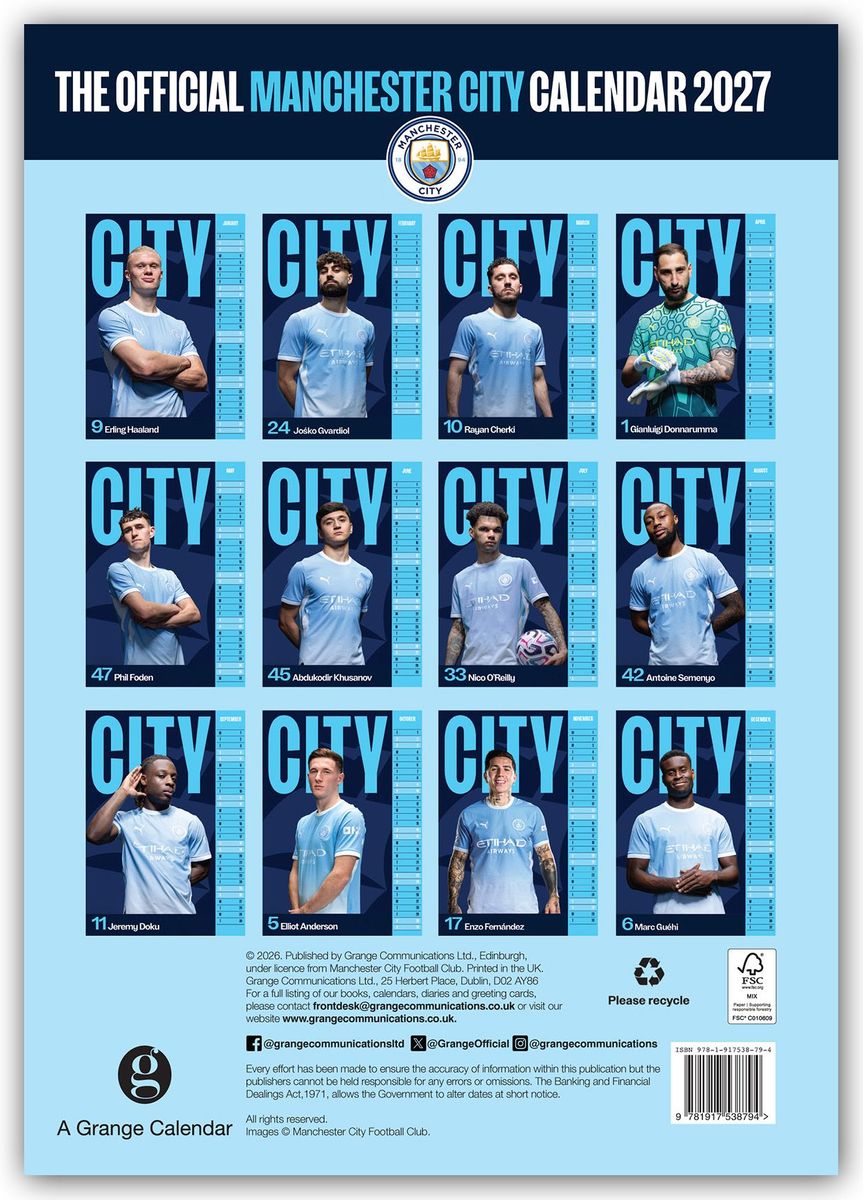 Weitere Ansicht: Manchester City FC 2027 - A3-Posterkalender | Danilo