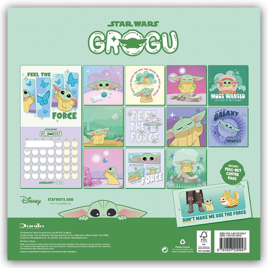 Weitere Ansicht: Star Wars - Grogu 2027 - Offizieller Wandkalender