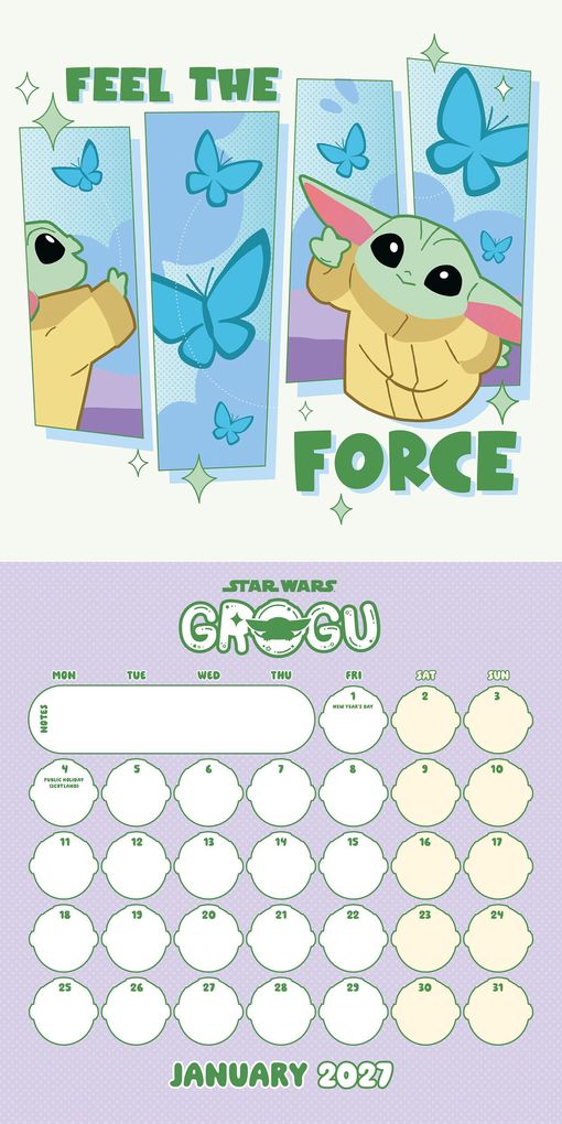 Weitere Ansicht: Star Wars - Grogu 2027 - Offizieller Wandkalender