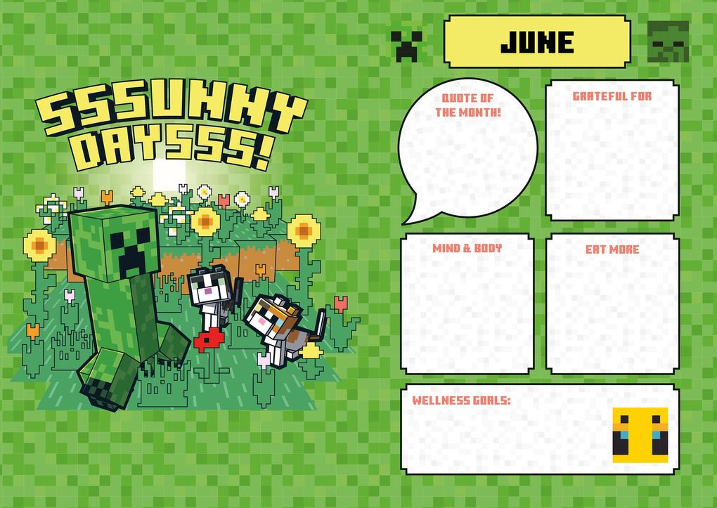 Weitere Ansicht: Minecraft - A5-Tischkalender 2027