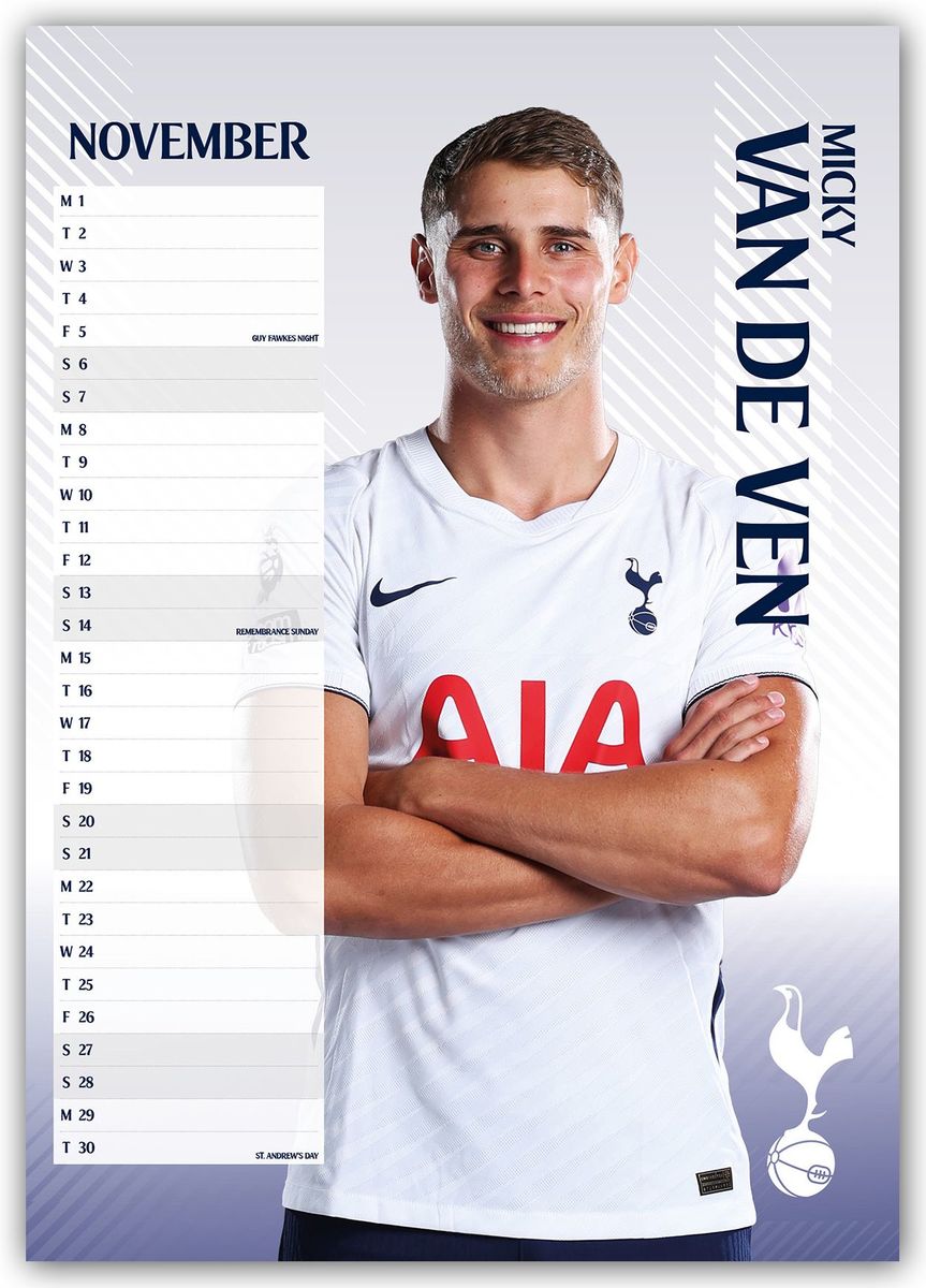 Weitere Ansicht: Tottenham Hotspur FC 2027 - A3-Posterkalender | Danilo