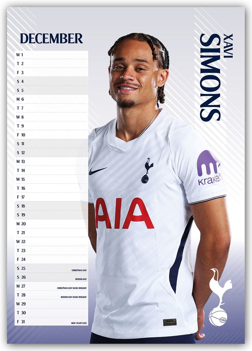 Weitere Ansicht: Tottenham Hotspur FC 2027 - A3-Posterkalender | Danilo