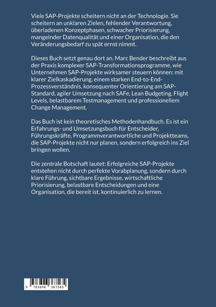 Weitere Ansicht: SAP ist nicht das Problem! | Marc Bender