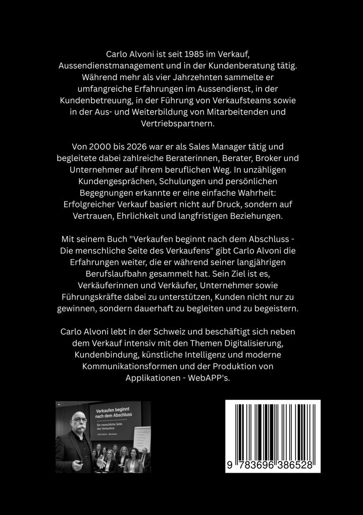 Weitere Ansicht: Verkaufen beginnt nach dem Abschluss | Carlo Alvoni