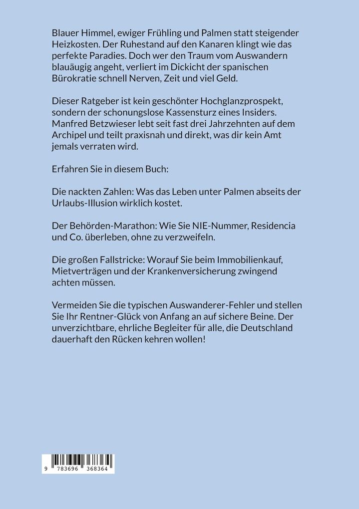 Weitere Ansicht: Kanaren statt Heizdecke: Rentner-Glück unter Palmen | Manfred Betzwieser