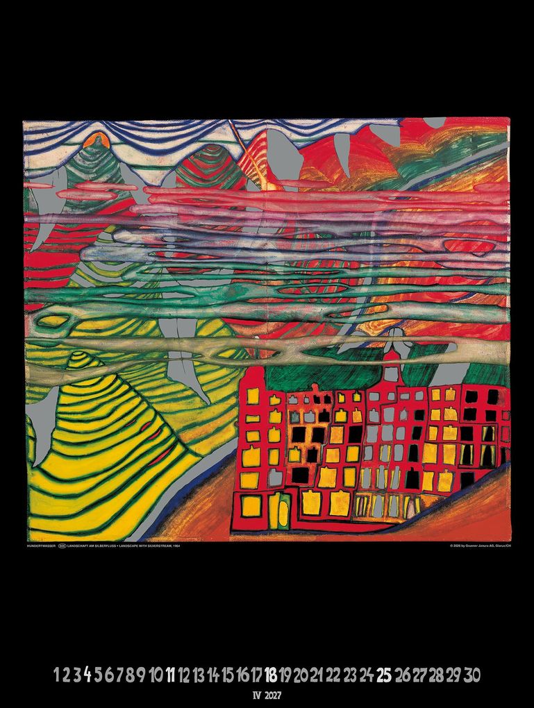 Weitere Ansicht: Großer Hundertwasser Art Calendar 2027 | Friedensreich Hundertwasser